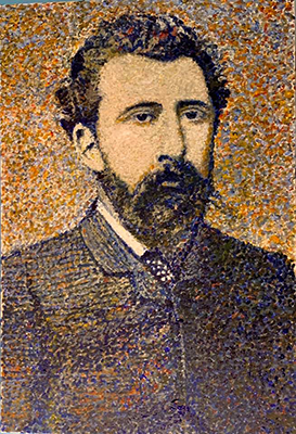 Portrait painting of Seurat