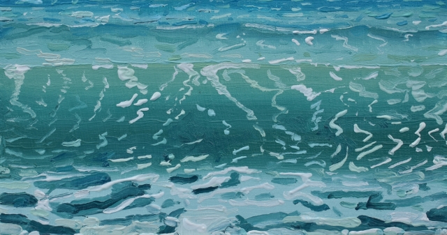 Leonard, Gulf of Mexico Study, 4" x 7" Oil 