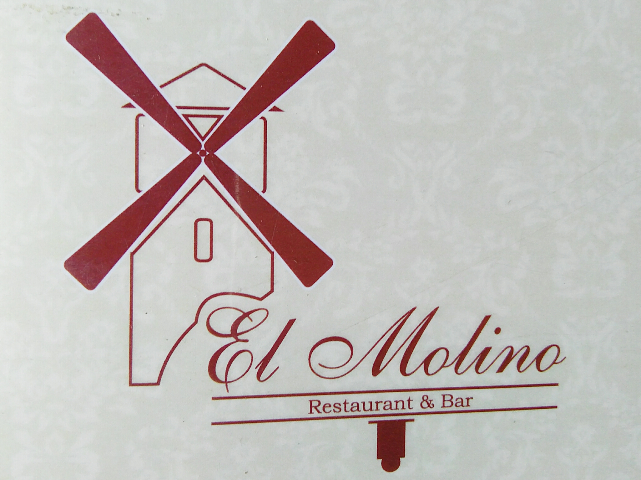RESTAURANTE "EL MOLINO" MENU