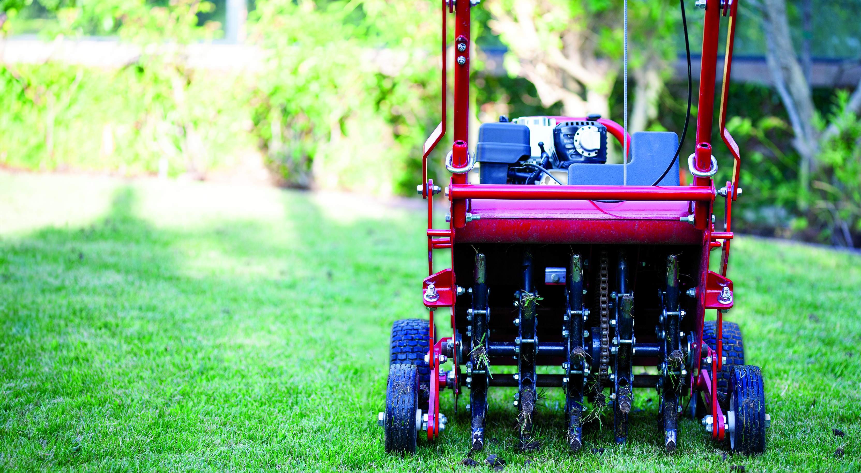 Aeration and overseeding Leawood
