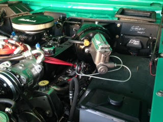 Top of the inner well was cut so the master cylinder will fit.