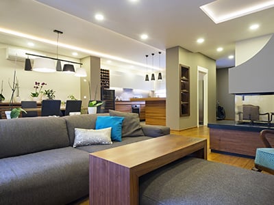 Interior Of a Open Space Apartment