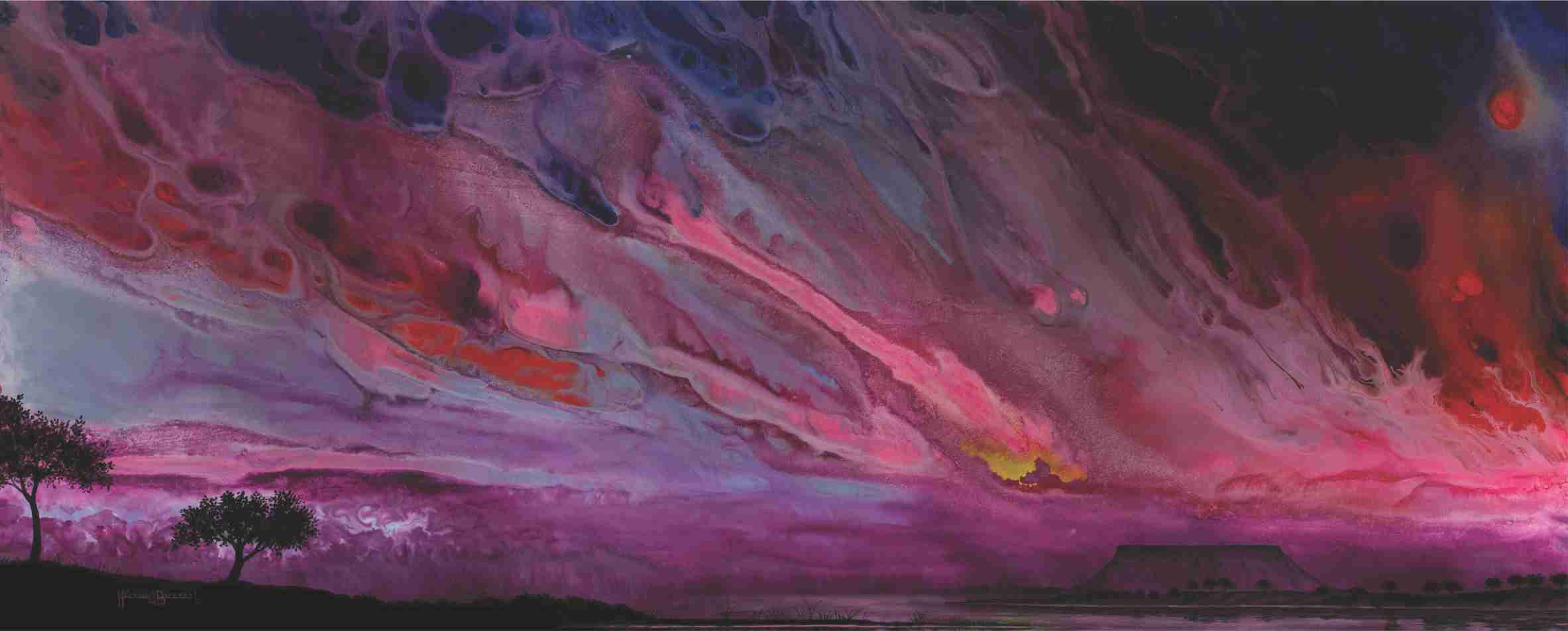 Técnica: Acrílico
Dimensión: 50 x 122 cms.