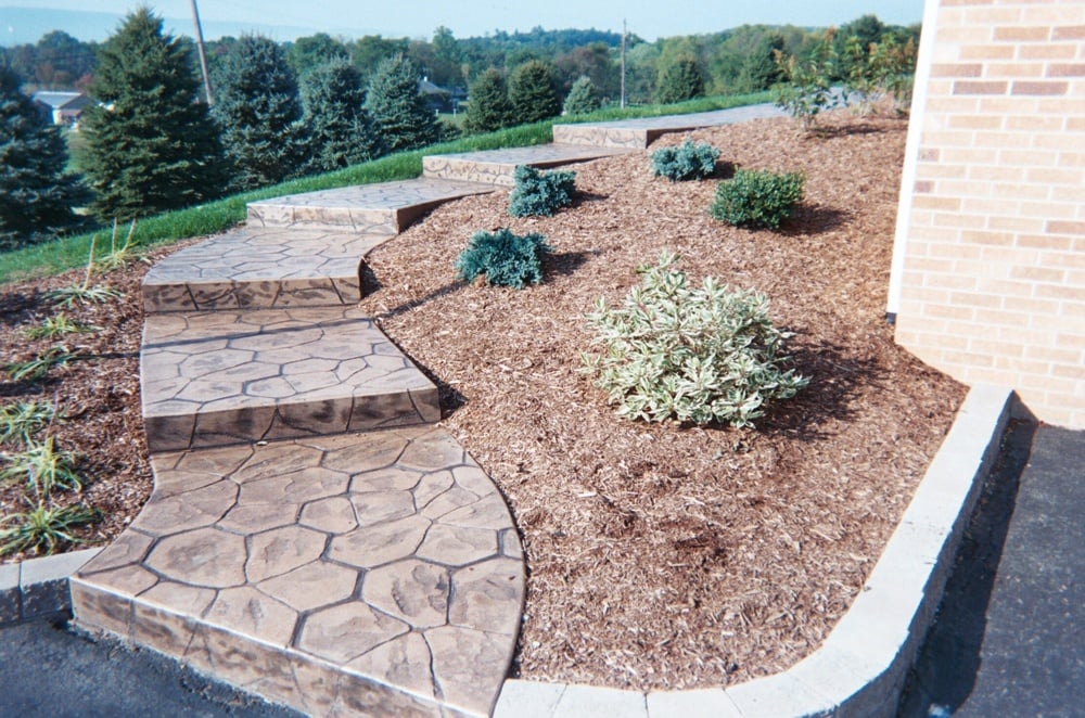 California fieldstone walkway and steps