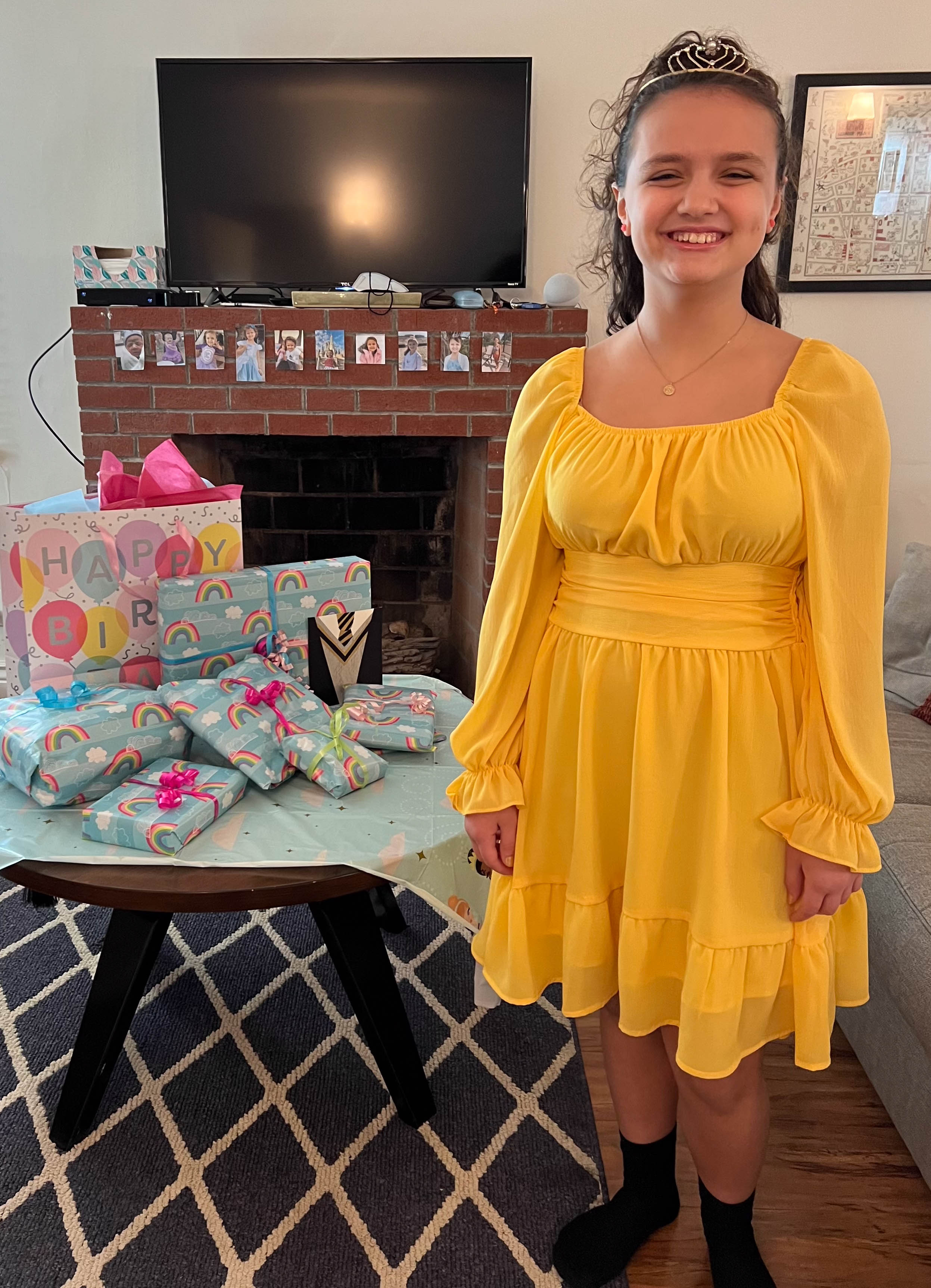 We celebrated Ariela's birthday right away