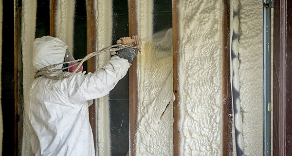 Cell Spray Foam Insulation on a Home