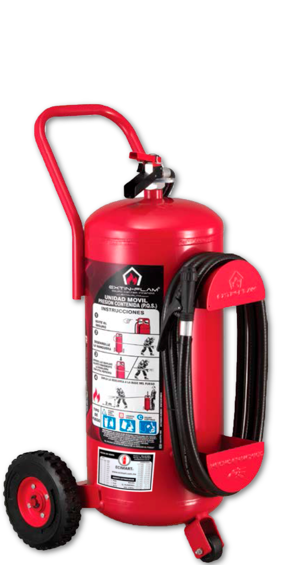 EXTINTOR DE PQS ABC CAP. 34 KG.