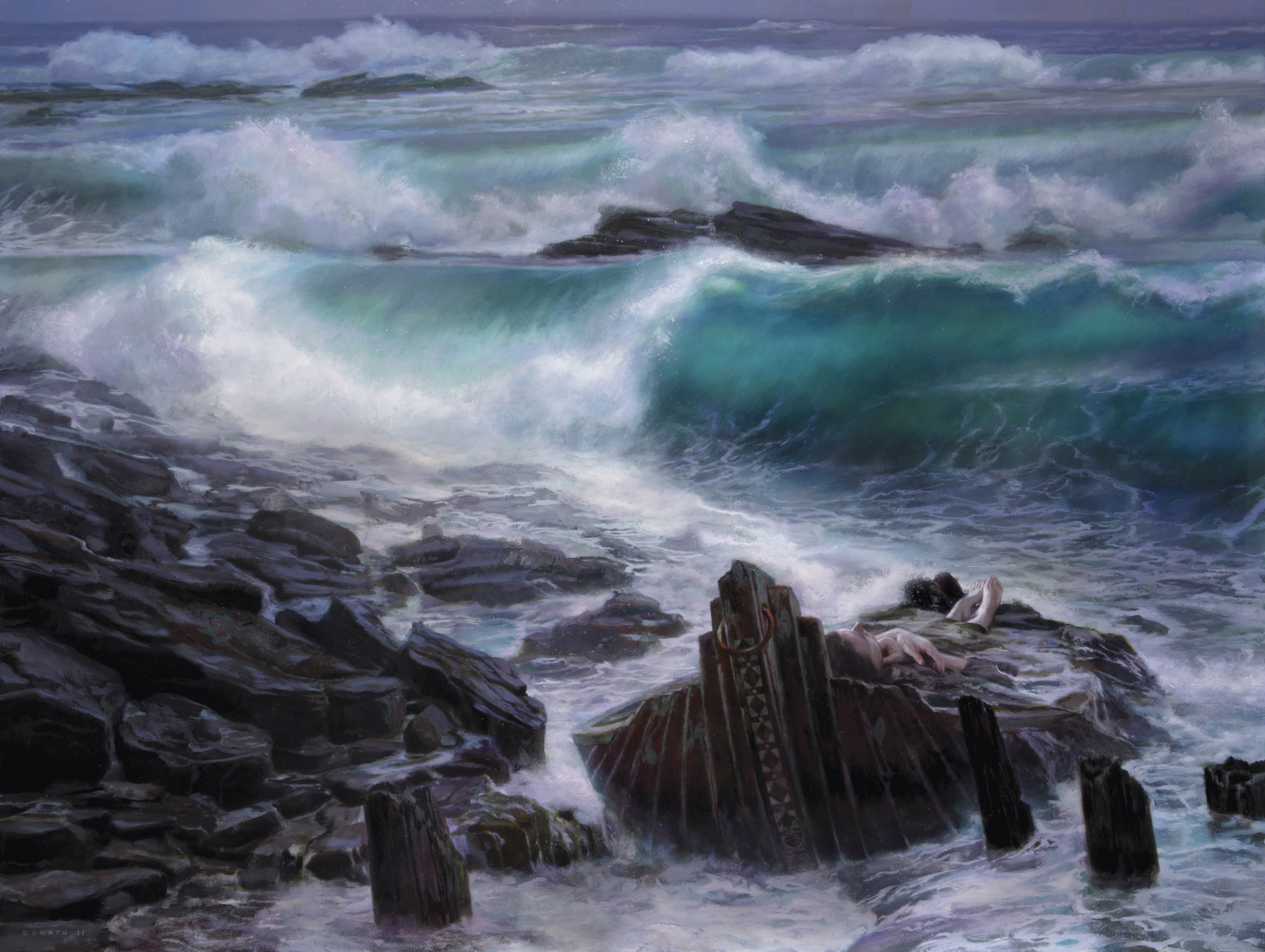 Voyager: the Offering
36" x 48". 2010
Oil on Panel, framed to 46" x 58"
