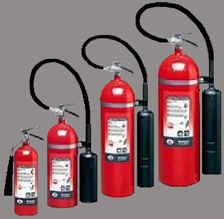 EXTINTORES BIOXIDO DE CARBONO
2.3, 4.5 Y 9.1 KG