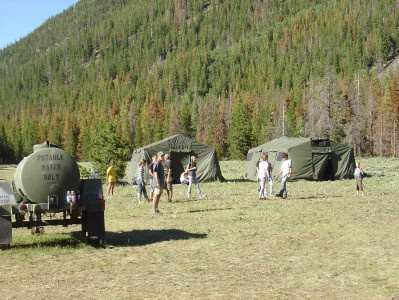 Rendezvous base camp, 2010