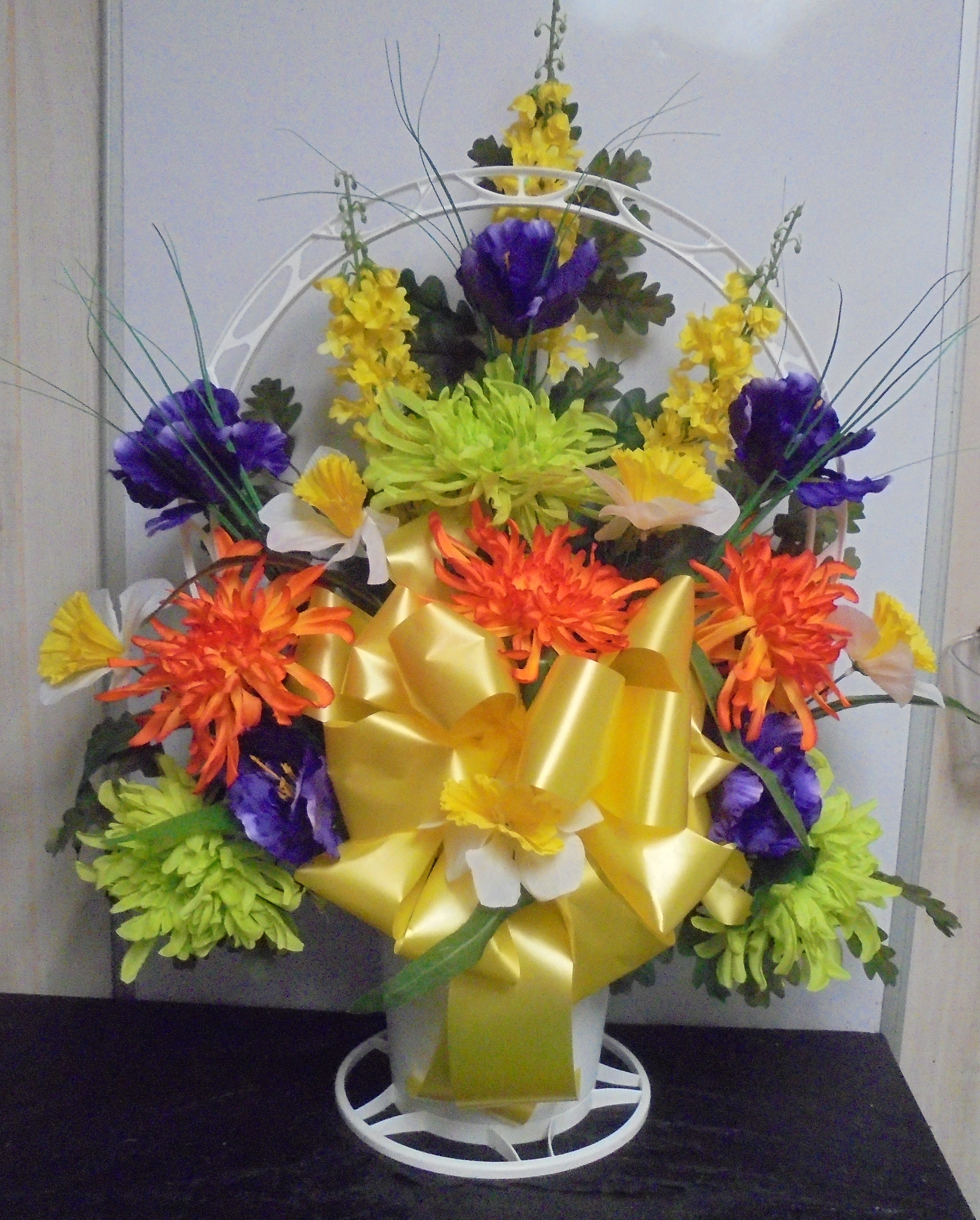 (22A) "SILK" Funeral Basket
(Mix Colors
$70.00