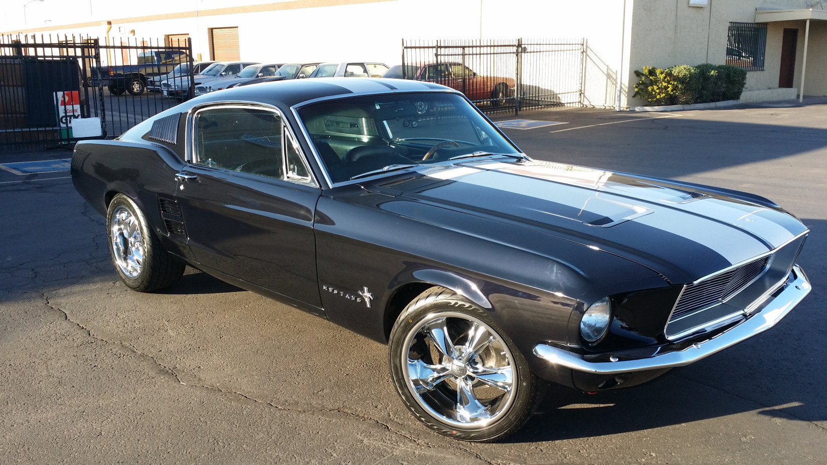 Beautiful Black Pearl Paint. Looks black at night 
has blue , green, red pearl paint