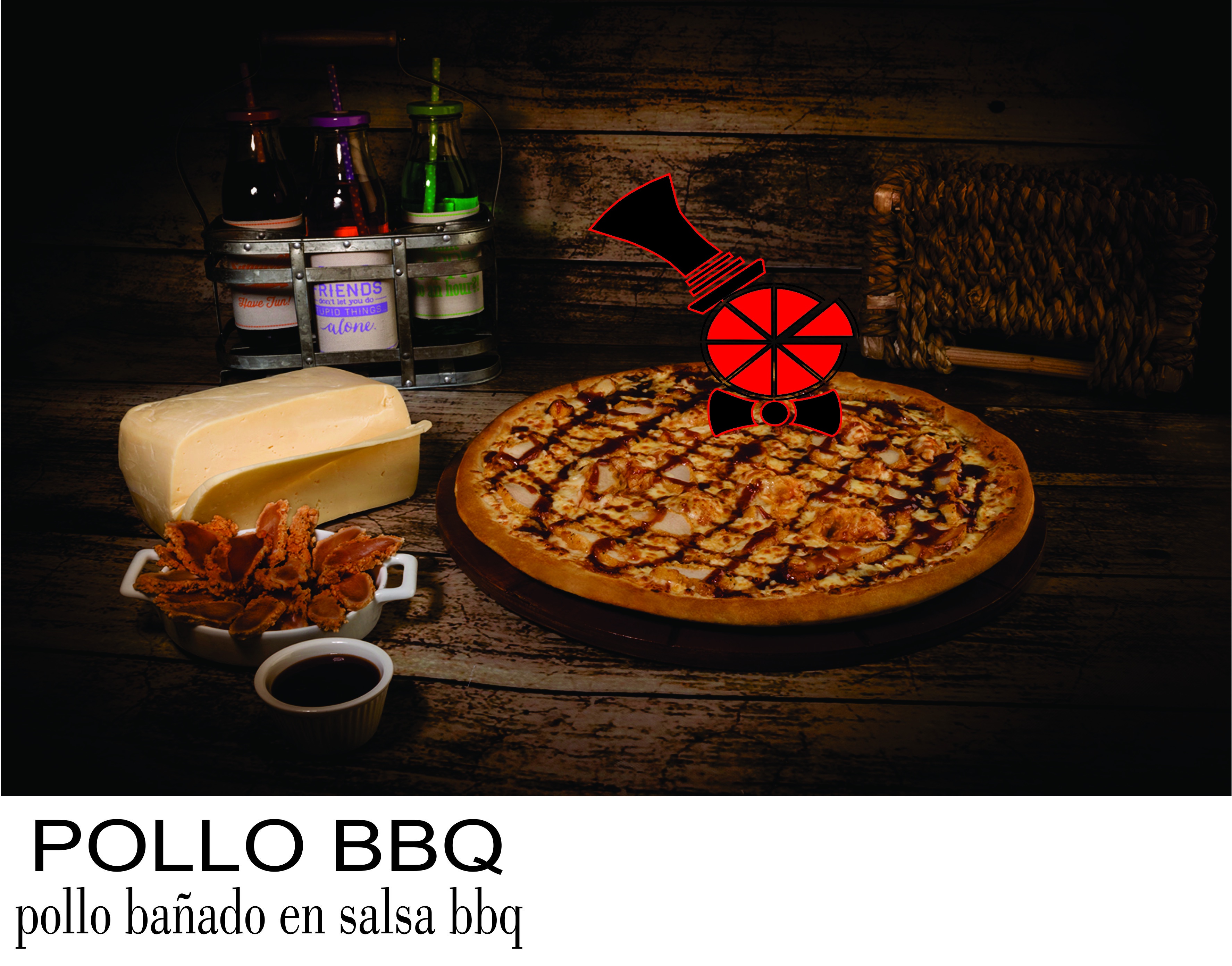 POLLO BBQ
pizza bañado en salsa bbq