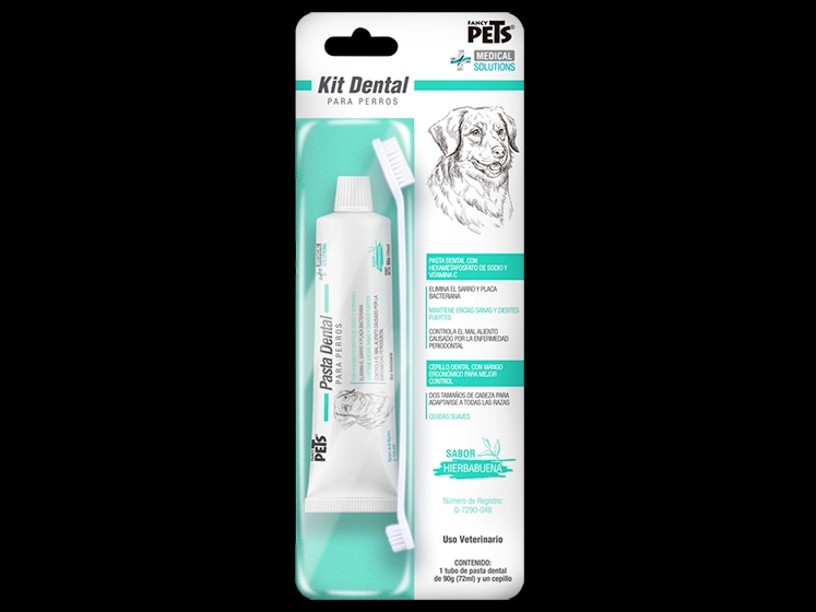 FL3625 MS - KIT DENTAL ANTISARRO P/PERROS KIT DENTAL ANTISARRO PARA PERROS MEDICAL SOLUTIONS
