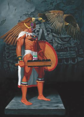 GUERRERO AGUILA

Dimensión: 180 x 120 cms.