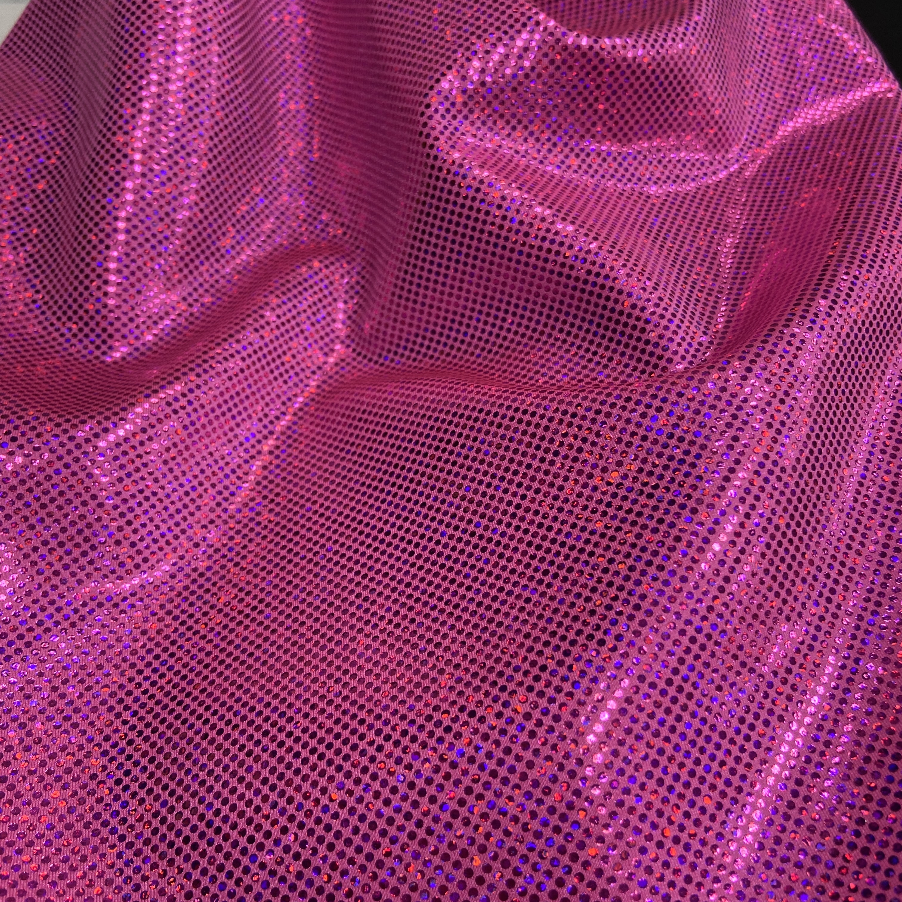 Fuschia sparkle hologram
