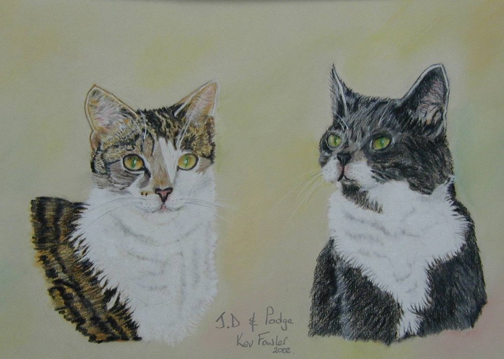JD and Podge ... Pastel Pencils
SOLD