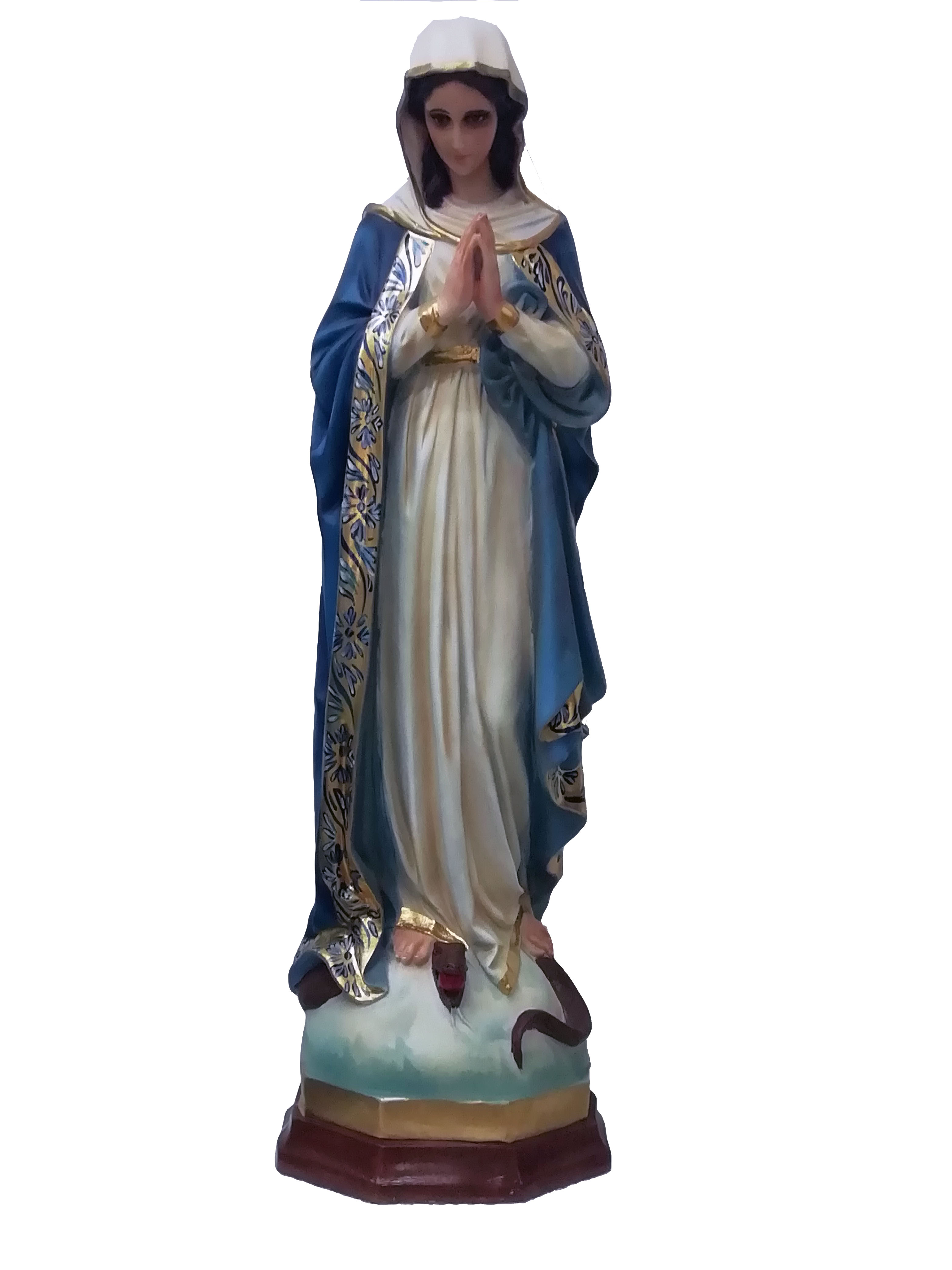VIRGEN DE LA CONCEPCIÓN 90 CM FIBRA DE VIDRIO