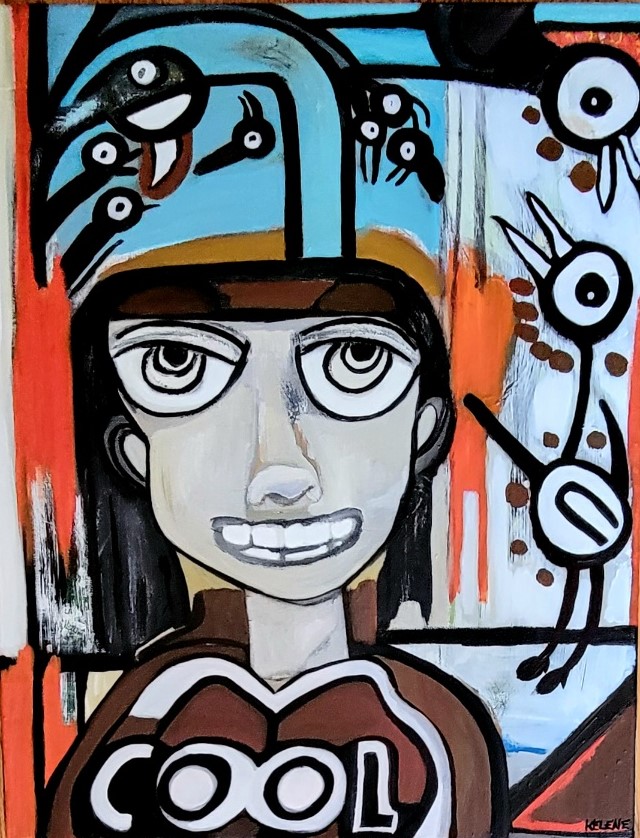 Title Cool 24 x 30 Acrylic on canvas Kelene 2023 $400.00