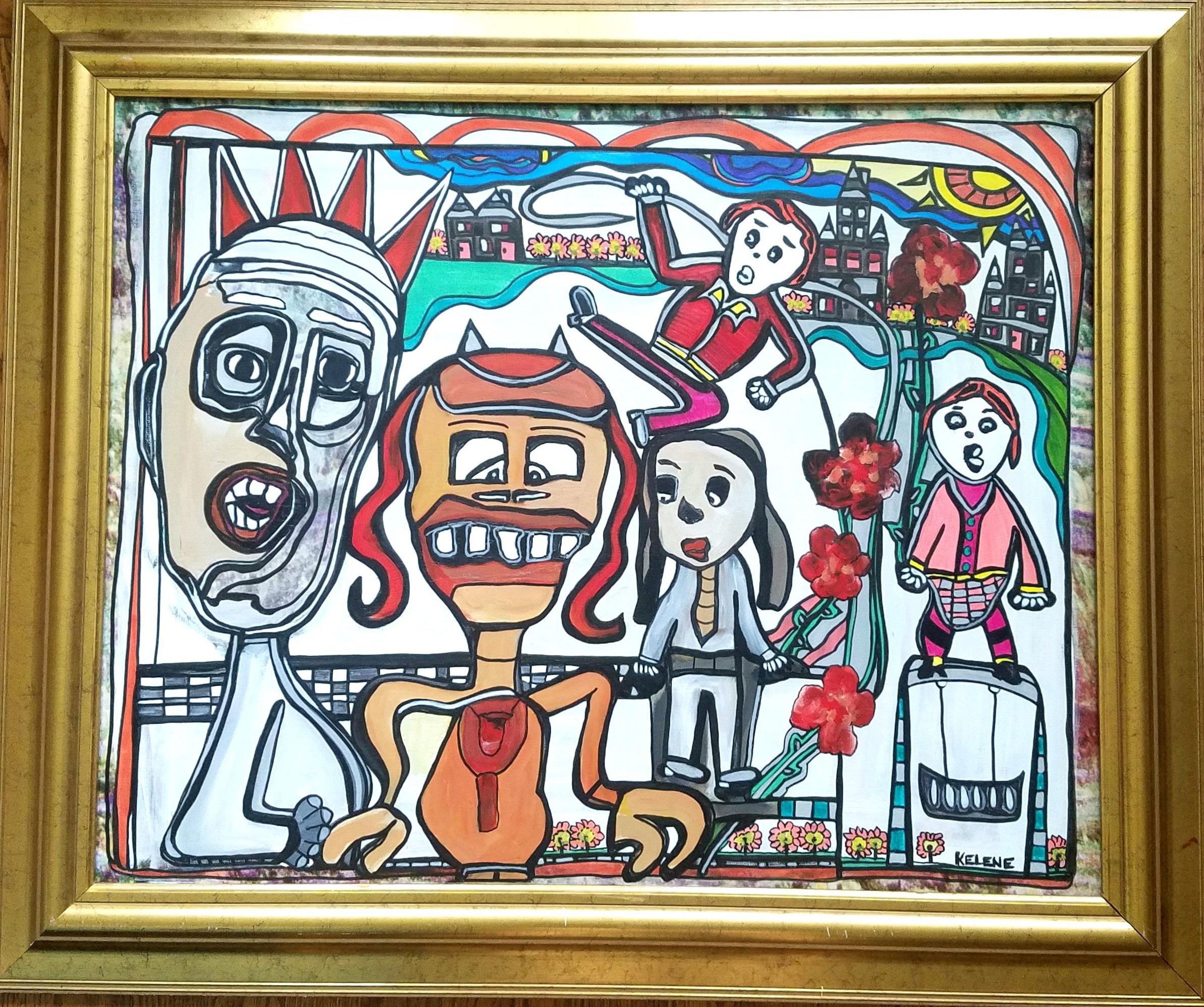 Title Cover Up Kelene acrylic on canvas board 2020 $500.00