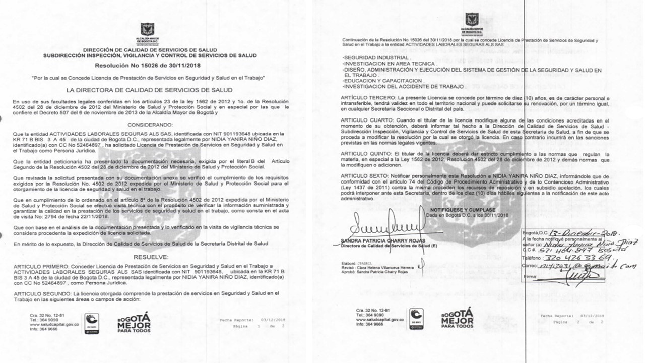 licencia sst