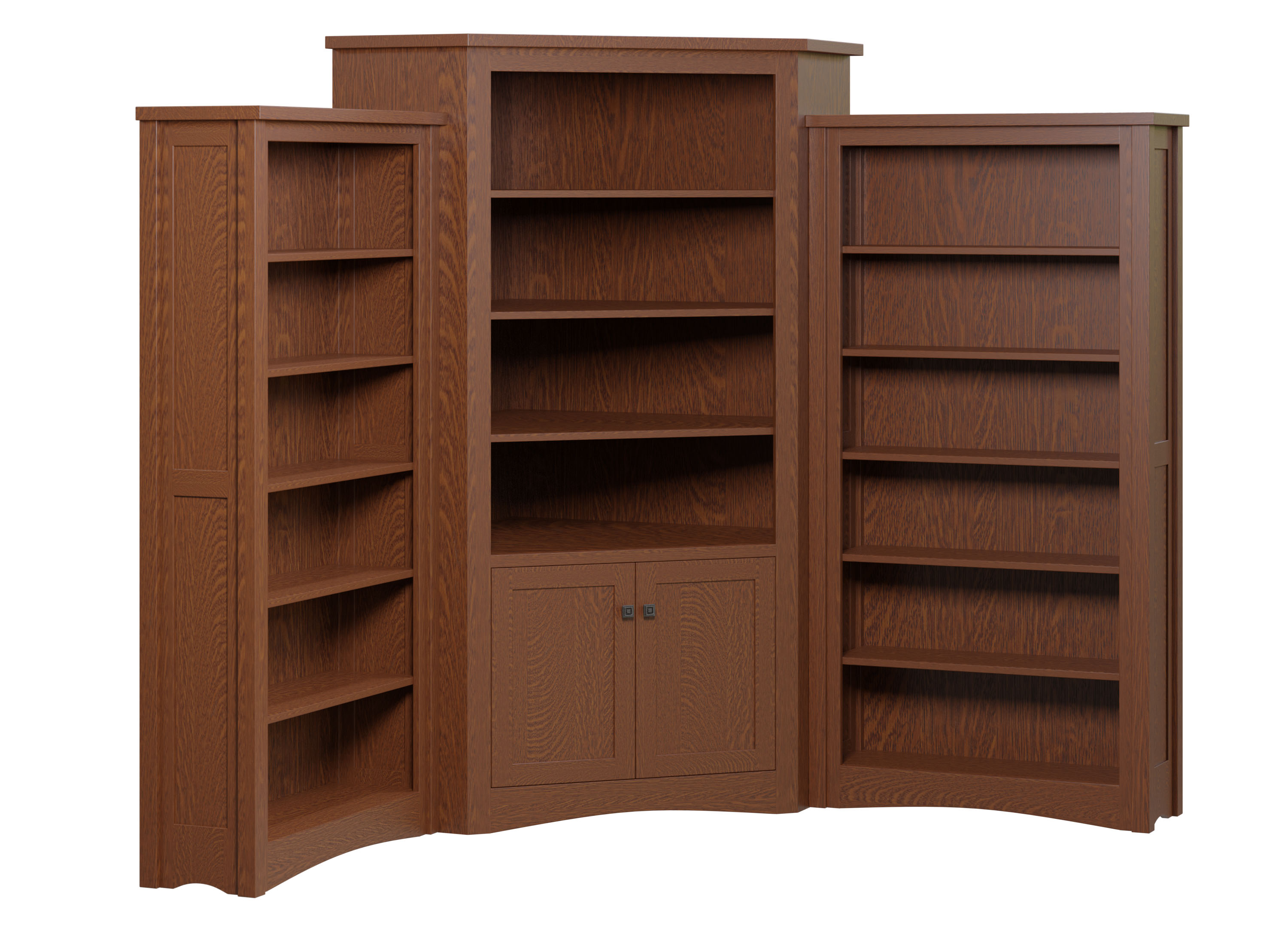 Aspen Corner Bookcase Unit-#126