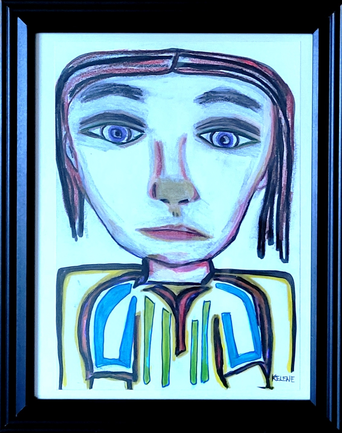 Title Ref 12 x 14 pen and pencil on paper. Framed 2022 Artwork copyrighted.