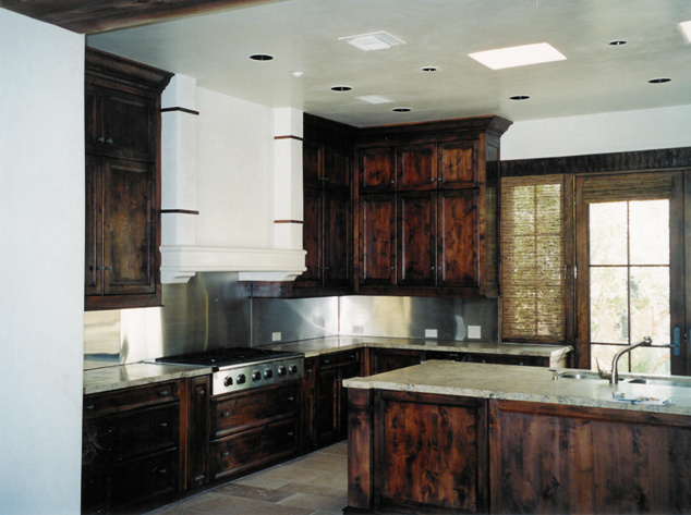 Dark Wood Kitchen Cabinets