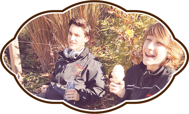 Teenagers Eating Ice Cream Teenagers Eating Ice Cream