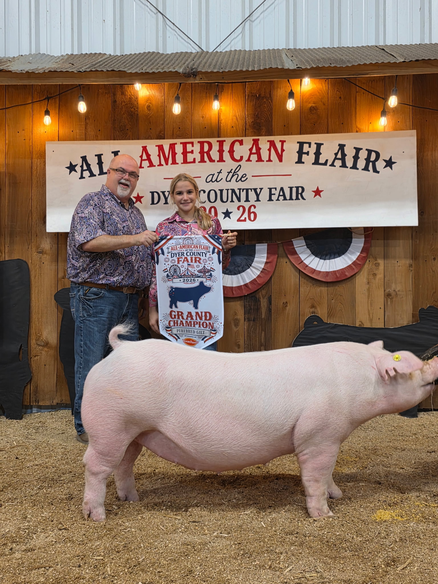 Cara Roach
2026 Dyer County Fair
Champion Purebred Gilt