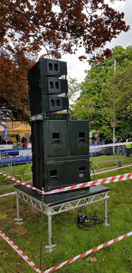 Outdoor pa system hire