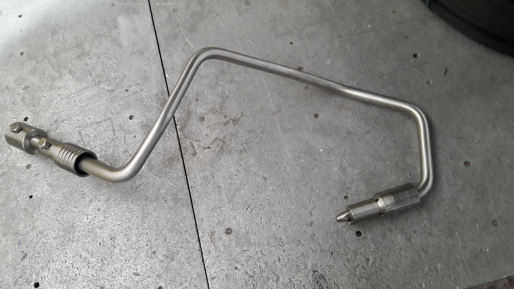 Mandril de acero inox. con caps