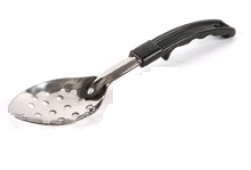 CUCHARA PARA COCINAR MANGO
PLÁSTICO 11" PERFORADA,
ACERO INOXIDABLE

