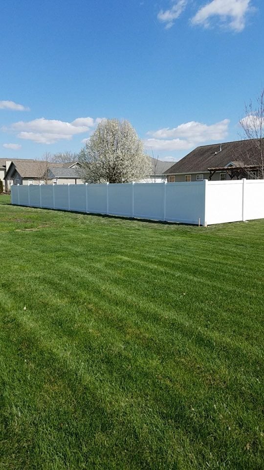 White Privacy Fence