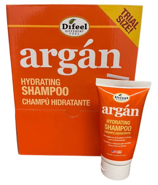 D41AH25 
ARGAN  SHAMPOO 2.5 OZ
UPC: 021959051233
12 PC DISPLAY -24 CS PACK