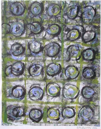 Brigitte McReynolds, Blue and Green Circles