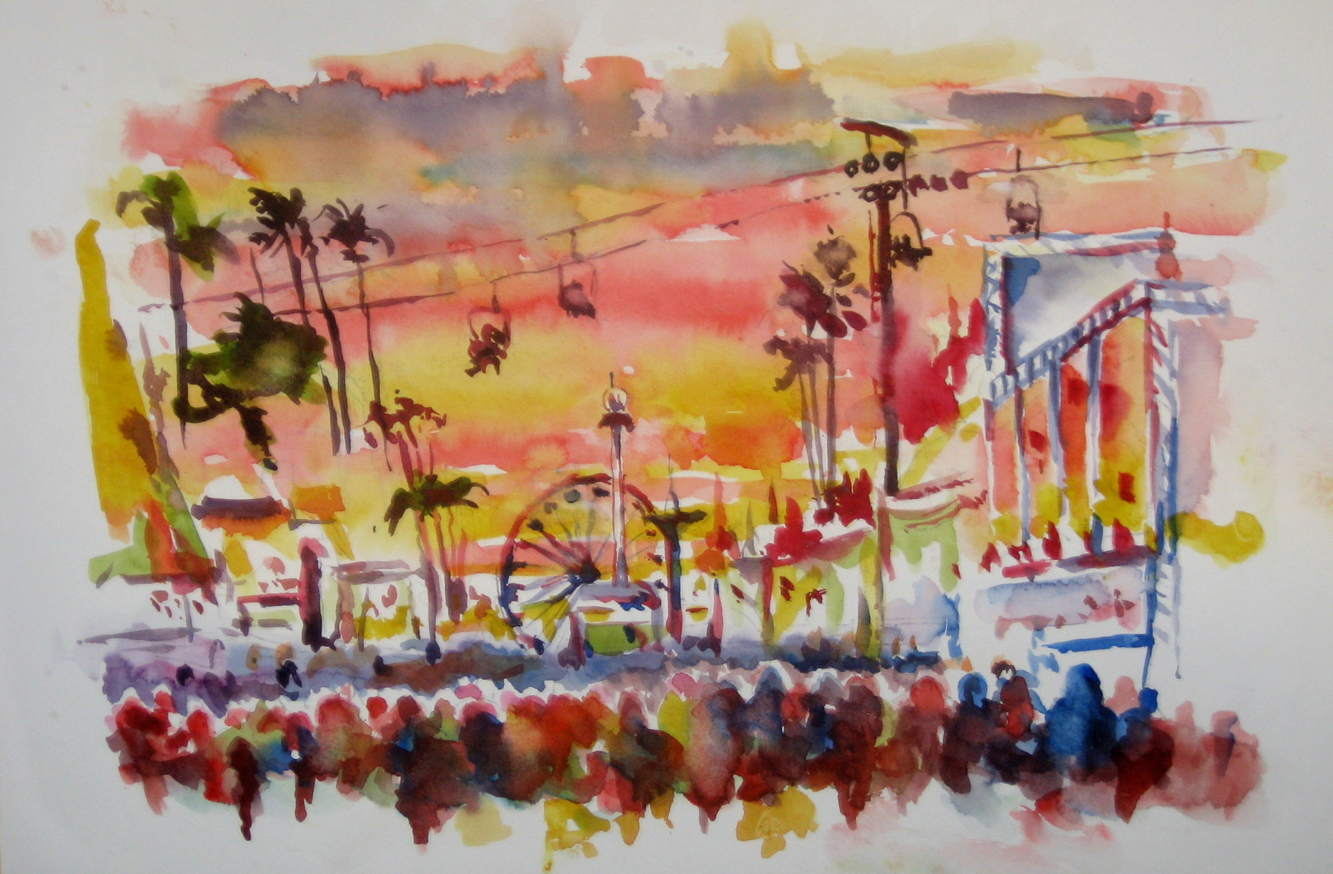 Watercolor Painting Art Studio Escondido Tiedeman Watercolors