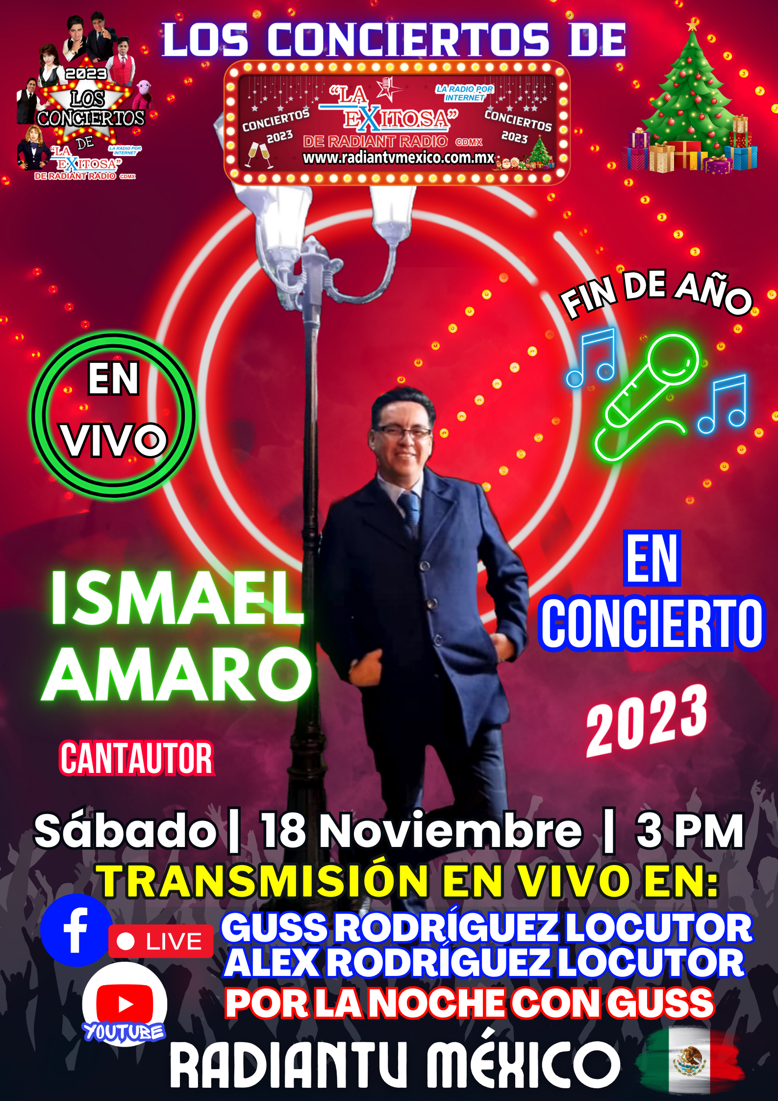 ismael amaro en concierto la exitosa deradiantv mexico 2023
