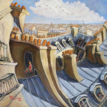 Flight of the Swifts  
60x60cm  sold