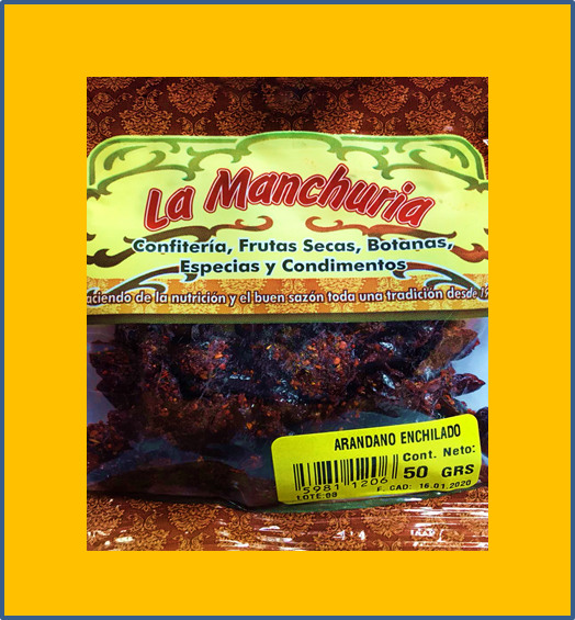 ARÁNDANO ENCHILADO
50 GRS