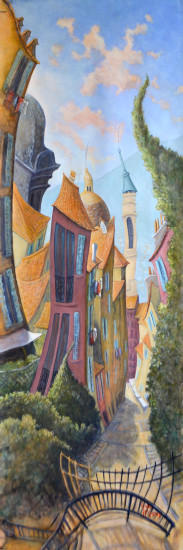 Rue Rossetti
60X180 cm
Oil on canvas