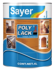 POLY LACK CRISTAL
PARA EXTERIORES UB-02XX
Barniz Cristal Transparente, no amarillenta,
de excelente resistencia al rayado
Resistente a agentes químicos de uso común en el hogar.
Se obtienen películas de alta cobertura, gran durabilidad,
resistencia a la radiación UV y la humedad.
USO
Para barnizar muebles y barras de bares, en interiores,
donde se requiere una alta resistencia química.
ara barnizar puertas, ventanas y muebles de madera
que estén expuestos al exterior de forma indirecta (bajo techo ),
o indirecta a las radiaciones UV o al agua.
CARACTERÍSTICAS
ACABADO: BRILLANTE/ MATE/ SEMI MATE
DILUIR: UD-0200 AL 40 Ó 60% SEGÚN LA APLICACIÓN
CATALIZADOR: UC-0200 AL 25%
RENDIMIENTO TEÓRICO: 8 A 10 M2/L
APLICACIÓN: PISTOLA O BROCHA
PRESENTACIÓN GALÓN