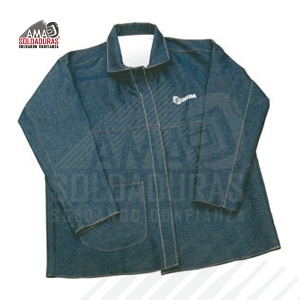 CHAMARRA PARA SOLDADOR
Categoría: Mezclilla
Talla: Grande 38 - 42
Descripción: Fabricados con mezclilla de 14 oz., resistentes a salpicaduras de chispas de soldadura, para protección corporal. Ligera y cómoda para el soldador al realizar aplicaciones en cualquier posición. Cada pieza está sólidamente cosida en mezclilla de alta densidad de algodón y resistente a radiación U.V. y luz infrarroja, para la protección del soldador. Muy útiles en climas cálidos, dotados con listones de fácil ajuste.