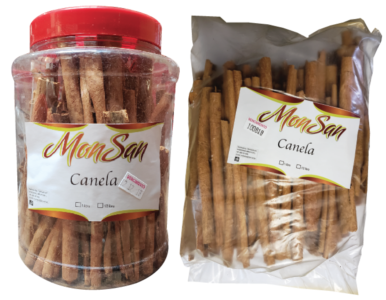 Canela entera en tarro 1 lb y funda 1 lb
Código: 1340 y 573
