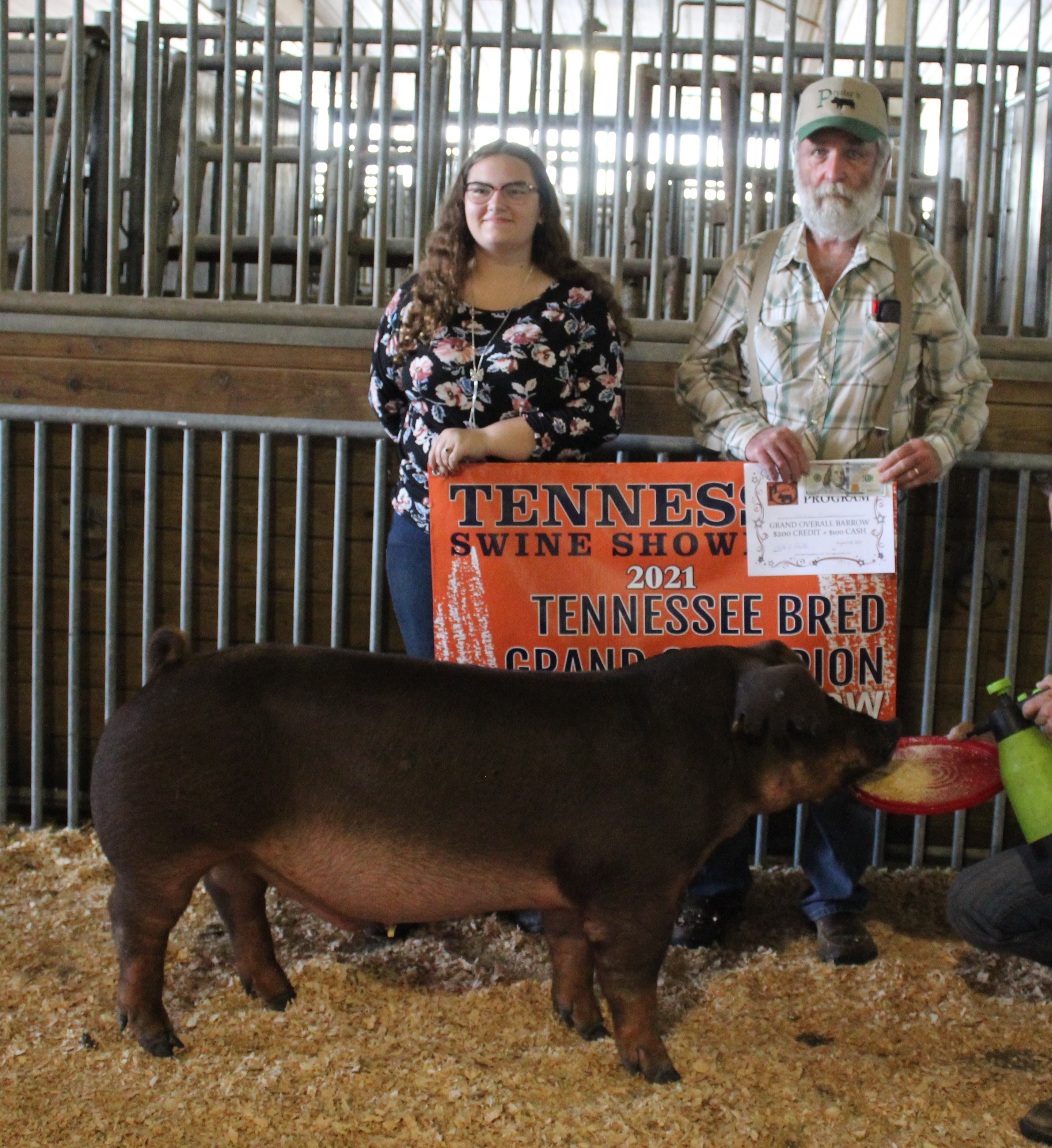 Alexis Mears
2021 TN Swine Showdown
Champion Duroc Barrow (TN Bred)
Grand Champion Overall (TN Bred)