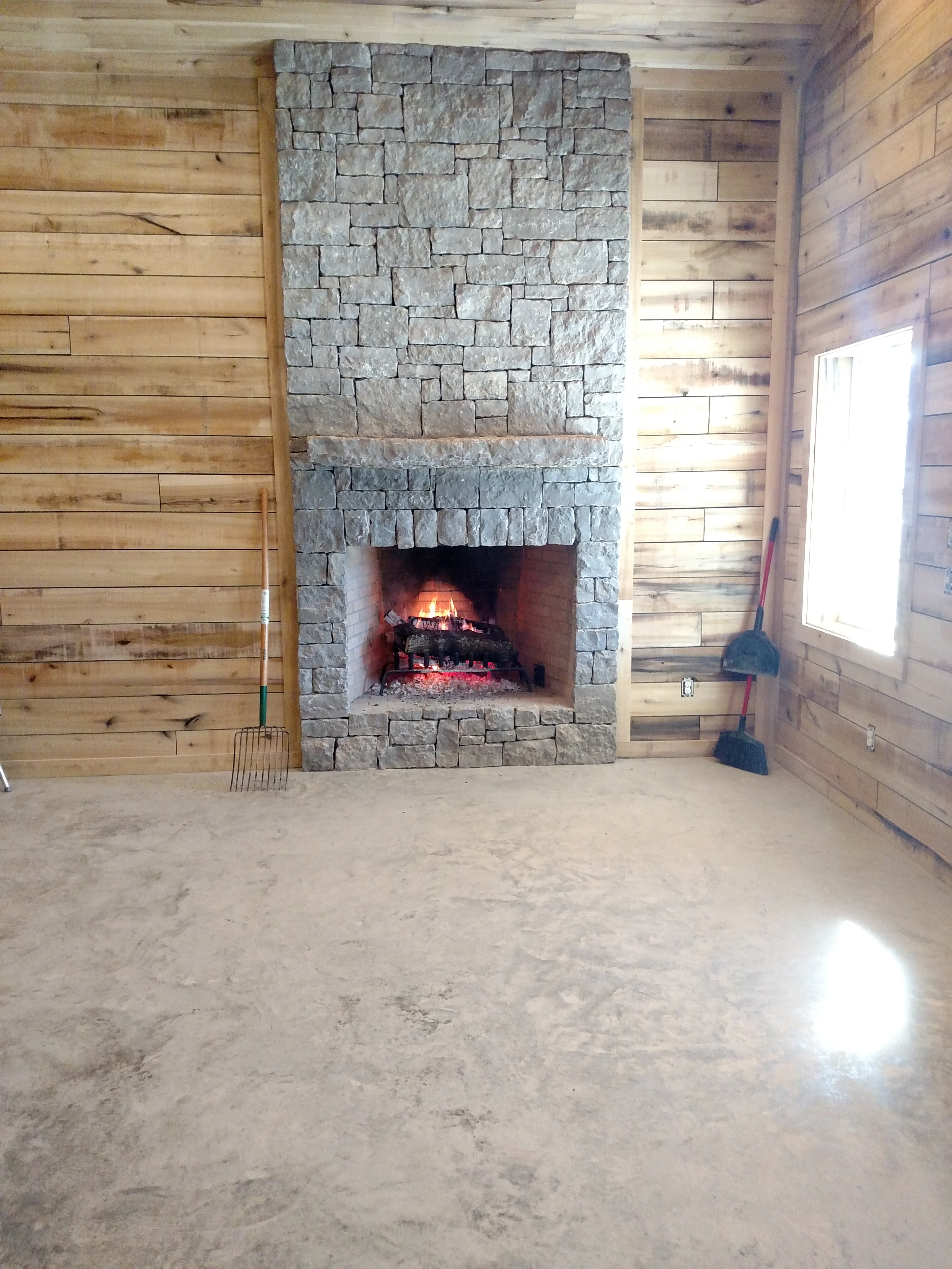True Masonry Fireplace
