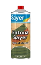 TINTA ENTONA SAYER BASE ALCOHOL
TS-66XX
Esta tinta proporciona profundidad, transparencia, muy buena
definición de veta y viveza de color.
Es muy recomendable para procesos de tipo americano
y europeo.
USO
Tinta para aplicación directa a la madera para Muebles
de Interiores Recámaras, Comedores, Auxiliares
y Muebles Infantiles.
De gran versatilidad de uso, transparencia y brillantes de tono
Puede usarse como igualador, pretinta, penetrante,
tinta o sombra
CARACTERÍSTICAS
DILUIR: D-8000
RENDIMIENTO TEÓRICO: 11 A 17 M2/L
APLICACIÓN: PISTOLA O TRAPO
PRESENTACIÓN LITRO
(LA DILUCIÓN SOLO ES RECOMENDABLE SI SE DESEA
UN TONO DEL COLOR MÁS TENUE)
DISPONIBLE EN 33 TONOS DIFERENTES