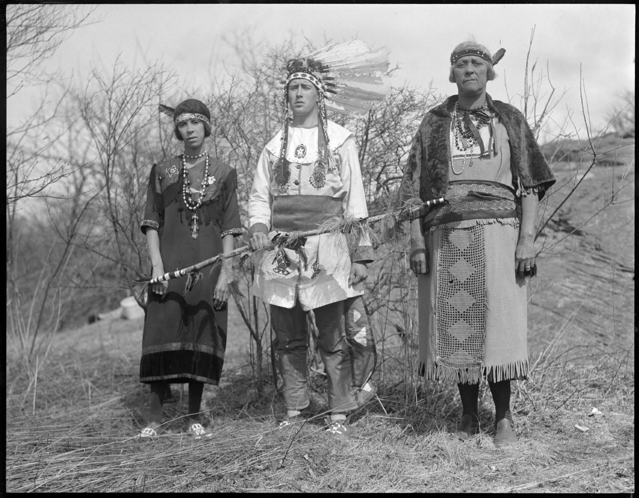 Mashpee Indians Middleborough circa 1930 Leslie Jones collection Boston Public Library. No names are given.