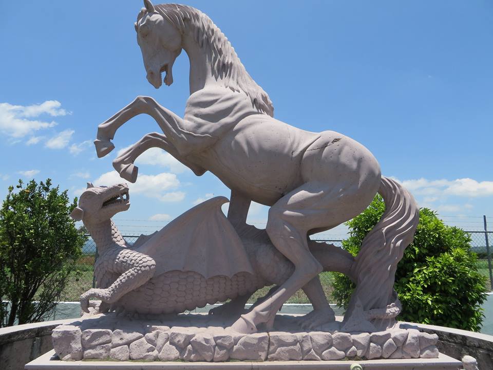 Caballo de San Jorge y dragón