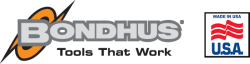Bondhus logo with tagline 'Tools That Work' and 'Made in USA' emblem
